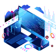 Custom software development illustration